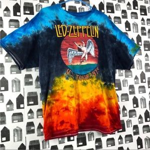 Les Zeppelin Tie Dye Band T-Shirt Men’s XL